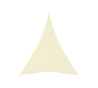 vidaXL Voile de parasol triangulaire en tissu Oxford 3 x 4 x 4 m Crème
