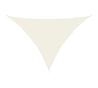 Voile de parasol tissu oxford triangulaire 3x4x4 m crème