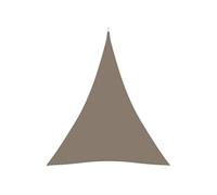vidaXL Voile de parasol Tissu Oxford triangulaire 3x4x4 m Taupe