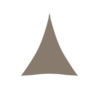 vidaXL Voile de parasol Tissu Oxford triangulaire 3x4x4 m Taupe Gris G
