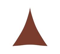 Voile de parasol tissu oxford triangulaire 3x4x4 m terre cuite