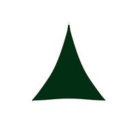 Voile de parasol Tissu Oxford triangulaire 3x4x4 m Vert foncé