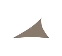 Voile de parasol Tissu Oxford triangulaire 3x4x5 m Taupe