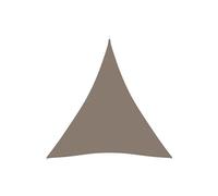 vidaXL Voile d'ombrage triangulaire en tissu Oxford 4,5x4,5x4,5 m Taupe