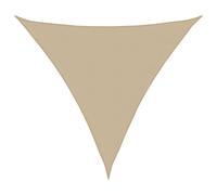 Voile de Parasol Tissu Oxford Triangulaire 4x4x4 m Beige Ombrage Store vidaXL