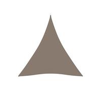 Voile de parasol tissu oxford triangulaire 4x4x4 m taupe