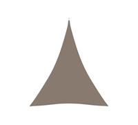 Voile de parasol tissu oxford triangulaire 4x5x5 m taupe