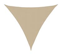 Voile de Parasol Tissu Oxford Triangulaire 4x5x6,4m Crème Ombrage Store vidaXL