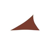 Voile de parasol Tissu Oxford triangulaire 4x5x6,4m Terre cuite