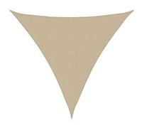 vidaXL Voile d'ombrage triangulaire Tissu Oxford 5x5x5 m Beige