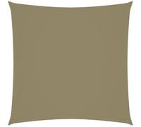 Voile de parasol - vidaXL - 2,5x2,5 m - Beige - Tissu Oxford - Résistant à l'eau