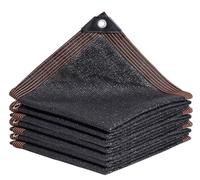 Voile de Protection Solaire 6 m Angle Droit Patio Écran de Confidentialité Filet Respirant Voile d'ombrage, Filet d'intimité Extérieur Filet D'ombrage pour Serre Pergola Jardin, Noir-4 x 4 m
