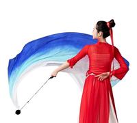 Voile de soie de danse - Écharpe ventrale de 190 cm | Accessoire flux en mousseline de soie - Tissu léger et durable - Accessoire élégant avec boule Poi ajoute de la grâce et de la fluidité à la danse