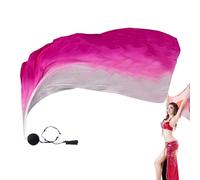 Voile de soie de danse - Écharpe ventrale de 190 cm | Accessoire flux en mousseline de soie - Tissu léger et durable - Accessoire élégant avec boule Poi ajoute de la grâce et de la fluidité à la danse