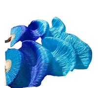 Voile de soie for éventail danse du ventre, couleurs gauche droite, 180 x 90 Cm, couleur l'image(D,1pc Right hand-150cm)