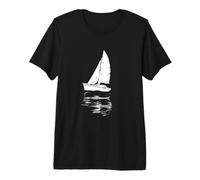Voile Dessin Wingsails Sloop Race T-Shirt Haut de Gamme