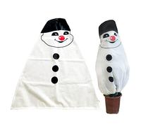 Voile D'hivernage Plante, Dhivernage Arbre Lutin Noel Farceur Deco, Voile Hivernage Plantes Olivier, Housse Protection Tomate, Décorations de Noël Extérieur Vegetaux Jardin Sac Tissu Non Tissé (C)