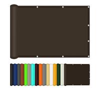 Voile d'ombrage 1.3 x 2.1 m UV Protection à 95% Imperméable Toile Ombrage Protection Solaire pour Patio Jardin Terrasse Extérieur Balcon, Brun