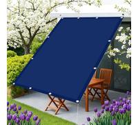 Voile d'ombrage 1.4 x 3.5 m Imperméable, Protection Rayons UV Toile Imperméable avec Oeillets et Cordons pour Serre Jardin Pergola Pet House, Bleu Foncé