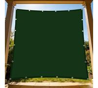 Voile d'ombrage 1.4 x 7 m Cordon de Montage Inclus Voile D’Ombrage Contre Le Vent Pourjardin, Terrasse, Balcon, Extérieur, Vert Foncé