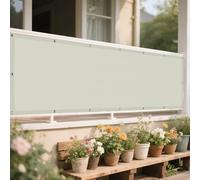 Voile d'ombrage 1.5 x 3.4 m Résistant Aux UV et Aux Intempéries Toile de Protection Solaire avec Corde Libre Facile à Plier pour Patio Jardin Terrasse Extérieur, Beige