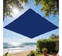 Voile d'ombrage 1.5 x 4 m avec Protection UV Paresoleil Jardin Balcon avec Oeillets et Cordons pour Patio Jardin Terrasse Extérieur Balcon, Bleu Foncé