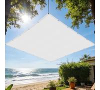 Voile d'ombrage 1.6 x 4 m avec Protection UV Paresoleil Jardin Balcon avec Oeillets et Cordons pour Patio Jardin Terrasse Extérieur Balcon, Blanc