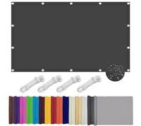Voile d'ombrage 1.7 x 2.8 m Protection des Rayons UV Toile d'ombrage Protection Solaire Tissu Ombrage Pergola avec Oeillets et Cordons pour Patio, Jardin Pergola, Gris Foncé