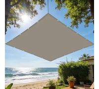 Voile d'ombrage 1.8 x 2.4 m avec Protection UV Paresoleil Jardin Balcon avec Oeillets et Cordons pour Patio Jardin Terrasse Extérieur Balcon, Taupe