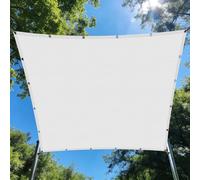 Voile d'ombrage 1.8 x 2.8 m D'Ombrages UV Protection Paresoleil Jardin Balcon avec Oeillets et Cordons pour Patio Jardin Terrasse Extérieur Balcon, Blanc