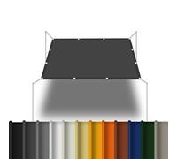 Voile d'ombrage 1.8 x 4 m Facile à Installer à Plier Toile Ombrage Auvent pour Jardin/Pergola/Patio Lawn/Pet House, Gris Foncé