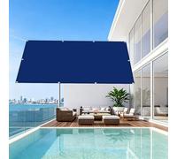 Voile d'ombrage 1.8 x 5.8 m Polyester Protection UV Protection Solaire Toiles Ombrages avec Oeillets et Cordons pour Patio Jardin Terrasse Extérieur, Bleu Foncé