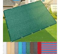 Voile d'ombrage 1 x 15 m - 185 g/m² - Avec œillets - Bloque 95 % des UV - Idéal pour les cours, les serres, les piscines et les jardins - Solution d'ombrage verte