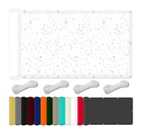 Voile d'ombrage 100 x 210 cm Protection 98% UV, Imperméable, Protection Solaire en Résistant à La Déchirure, Voile d'ombrage Toile, pour Jardin Terrasse Extérieur, Blanc