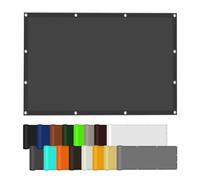 Voile d'ombrage 100 x 300 cm Imperméable, Anti-UV Voile Ombrage avec Oeillets et Cordons pour Extérieur Camping et Pelouse, Pergola, Gris Foncé