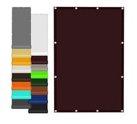 Voile d'ombrage 100 x 380 cm Résistant Aux Intempéries Toile Ombrage UV Protection avec Oeillets et Cordons pour Extérieur Camping et Pelouse, Pergola, Vin Rouge