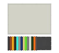 Voile d'ombrage 110 x 220 cm Résistant à l'eau, Protection Solaire Voile d'ombrage Rectangulaire avec Cordes de Fixation pour Serre Jardin Pergola Pet House, Blanc cassé