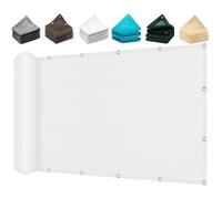 Voile d'ombrage 120 x 165 cm Protection UV, Rectangle, Indéchirable, Résistant, Toile d'ombrage Multi Couleur et Taille pour Patio Jardin Terrasse Extérieur Balcon, Blanc