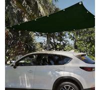 Voile d'ombrage 1200 x 2800 cm Protection UV, Anti-Déchirure, Coupe-Vent, Imperméable Filet d'ombrage Extérieur, Toile Ombrage Une avec Cordes pour Terrasse Jardin Extérieur, Vert Foncé