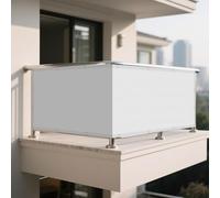 Voile d'ombrage 130 x 190 cm Coupe-Vent, Résistant à La Pluie Toile Ombrage Exterieur pour Pergola avec Corde Libre et Oeillets Idéal pour Jardin, Balcon et Terrasse, Blanc