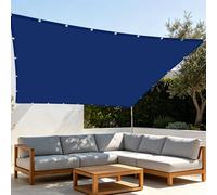 Voile d'ombrage 140 x 300 cm UV Résistant Voile d'ombrage Terrasse Contre Le Vent pour Patio Balcon Jardin Terrasse Extérieur, Bleu Foncé