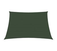 Voile d'ombrage 160 g/m² 3/4 x 2 m PEHD vert foncé Helloshop26 02_0009420