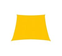 vidaXL Voile d'ombrage 160 g-m² Jaune 3-4x2 m PEHD Jaune G