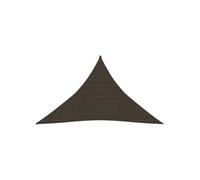 vidaXL Voile d'ombrage 160 g-m² Marron 3,5x3,5x4,9 m PEHD Marron G