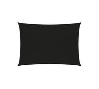 Vidaxl Voile D'ombrage 160 G/M² Noir 2,5x4 M Pehd Noir