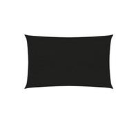 vidaXL Voile d'ombrage 160 g/m² PEHD Noir 5 x 7 m