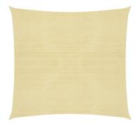 Voile d'ombrage 160 g/m² pehd 4,5 x 4,5 m beige Helloshop26 02_0008976