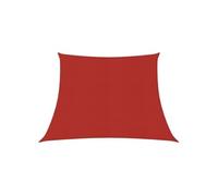 Voile d'ombrage 160 g-m² Rouge 3-4x2 m PEHD