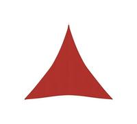 Voile d'ombrage 160 g/m² Rouge 3x4x4 m PEHD