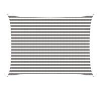 vidaXL Voile d'ombre Blanc 2,5 x 6 m HDPE, Voile d'ombrage Moderne, Protection pour balcons, terrasse, Pare-Soleil, résistant au Vent, Couvre UV
